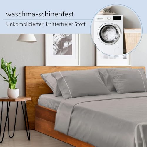 LuxClub Spannbettlaken aus Mikrofaser