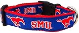 Collegiate Dog Collar (Medium, SMU Mustangs)