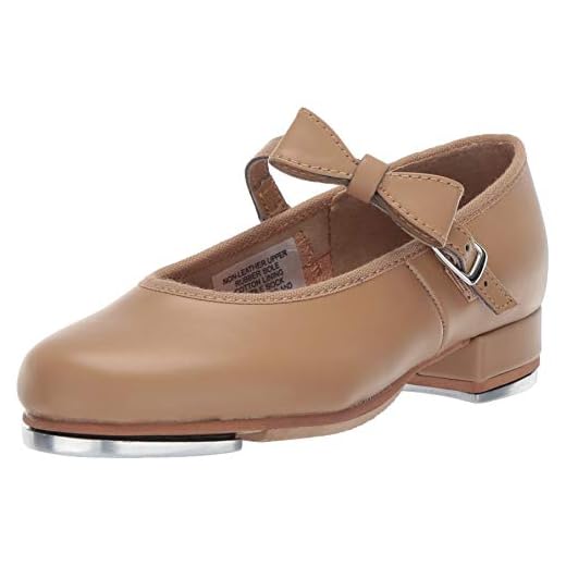 Bloch girls Girl's Merry Jane Tap Dance Shoe, Brown Tan, 1 Little Kid US