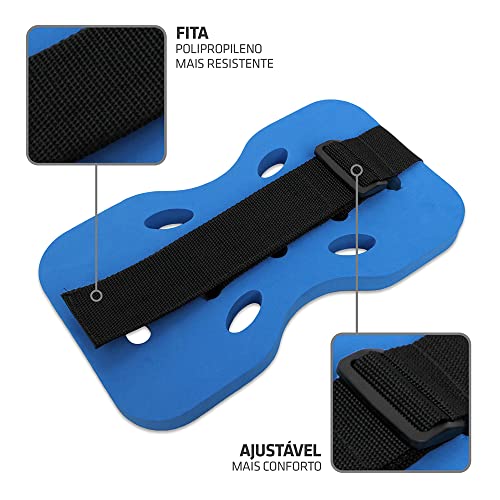 Caneleira Hidroginástica Muvin – 2 a 3kg – Tornozeleira - Natação – Fechamento Regulável – Esportes