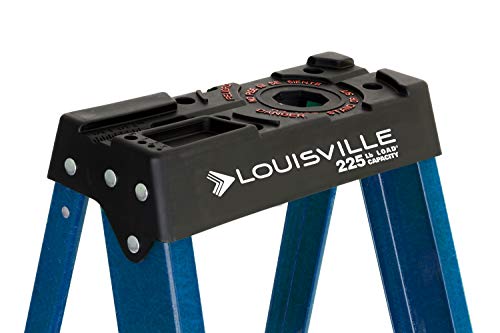 Image of Louisville Ladder W-3215-06 6 ft. Fiberglass Ladder, Type II, 225 Lbs Load Capacity