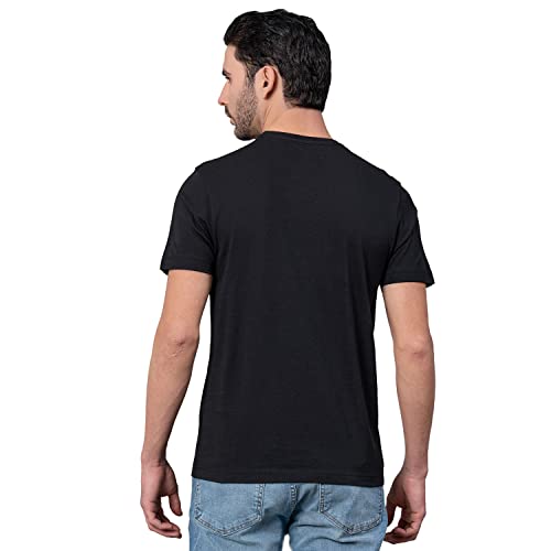 Image of Red Tape Solid Navy Round Neck T-Shirt for Men | Premium Comfort | Versatile Everyday Essential