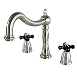 Kingston Brass KS1348PKX Roman Tub Filler with Cross Handle and 8-1/2