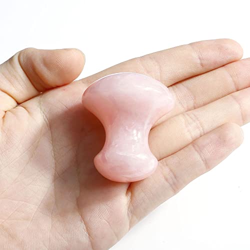 Jovivi-2pcs-Natural-Rose-QuartzGreen-Aventurine-Mushroom-Shape-Gua-Sha-Guasha-Scraping-Massage-Tool-Sets-Board-for-Spa-Relaxing-Meditation