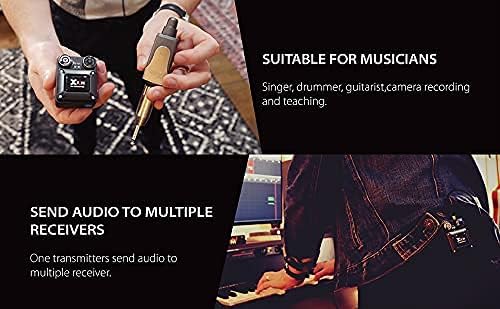 Miniatura 5 de Xvive Sistema de monitor intrauditivo inalámbrico Audio U4 con un receptor (2,4 GHz)