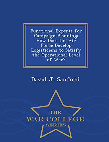 Functional Experts for Campaign Planning: How D... 1296475050 Book Cover