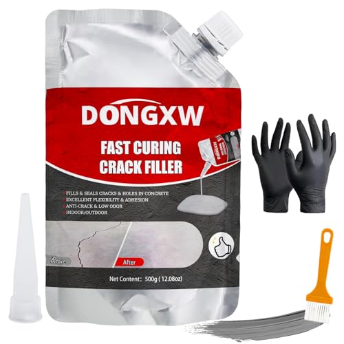 Concrete Crack Filler Repair Adhesive – Quick-Drying Waterproof Cement Crack Filler, Concrete