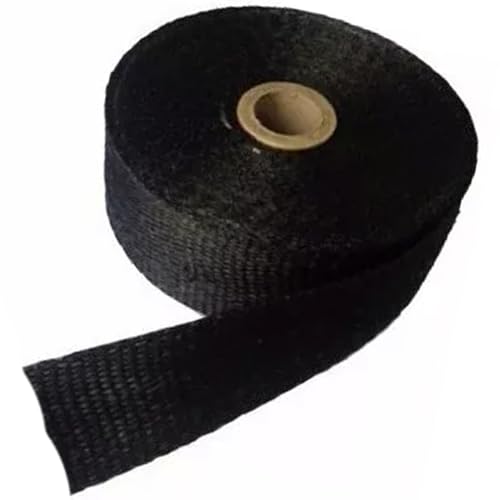 Manta Fita Térmica Termotape Preta Para Escapamento de Moto e Carro 05 Metros