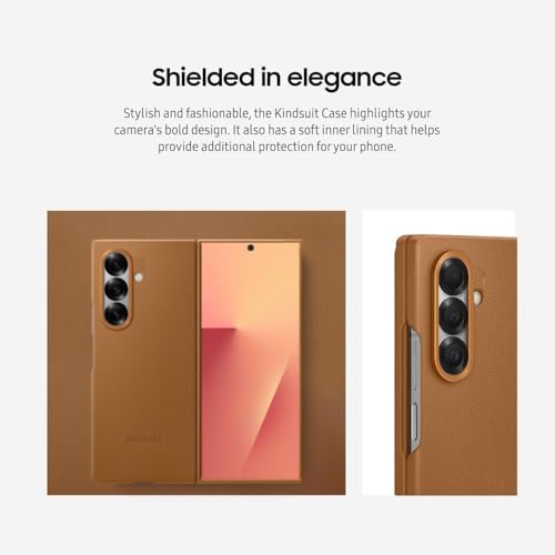 Image of Premium Leather Back Cover Case for Samsung Galaxy Z Fold 8 Ultra 5G | Super Slim, Full-Body Protective for Galaxy Z Fold 8 Ultra Kindsuit Case Cover