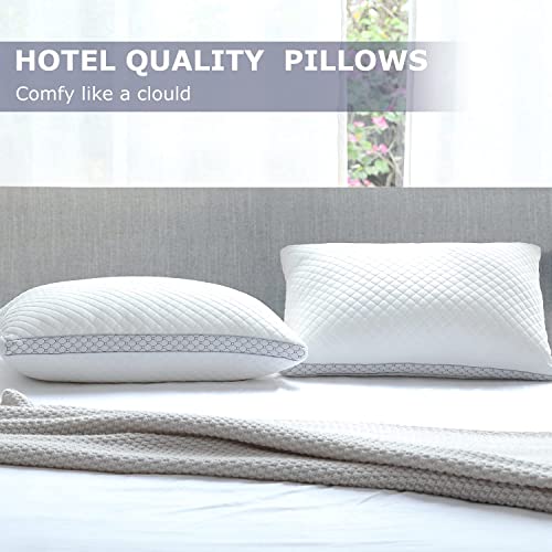 Bedstory Pillows Queen Size Set Of 2, Queen Pillows 2 Pack, Luxury Hotel Collection Bed Pillows For Sleeping, Hypoallergenic Down Alternative Pillows For Back And Side Sleepers #TOP4