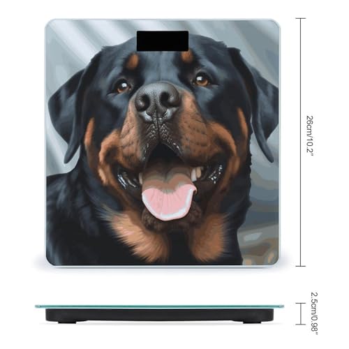 Báscula digital de baño con plataforma amplia y pantalla LCD miniatura 2