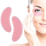 LEOUEANR 2 x Augen-Pads, wiederverwendbare Silikon-Augen-Gel-Pads...