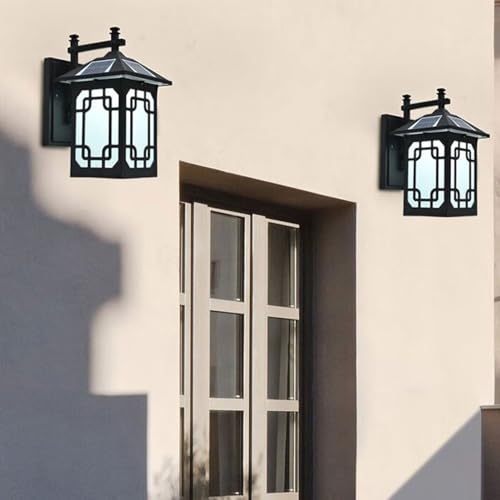 Applique solaire extérieure IP55 8W LED étanche à télécommande