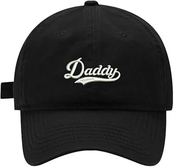 Mens Baseball Caps Embroidered Daddy 01 Adjustable Dad Hat Washed Cotton