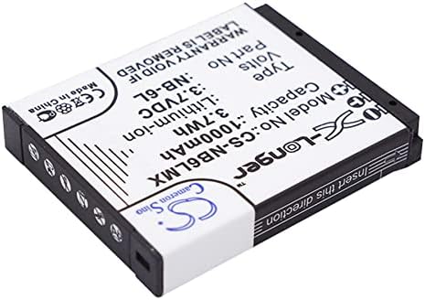 SYTH Replacement for Battery Compatible CAN0N NB-6L, NB-6LH PowerShot SX500 is, PowerShot SX510 HS (1000mAh3.7V)