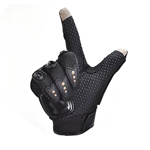 Chcycle Motorcycle Gloves Touch Screen Summer Motorbike Powersports Protective Racing Gloves (Medium) #TOP1