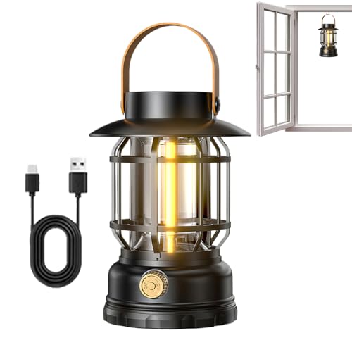 Linternas Solares para Exteriores - Luz Para Tienda De Exteriores | Lámpara Recargable Tipo C, Linterna Colgable Impermeable Para Y Acampada