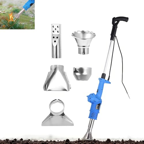 Quemador De Malezas Eléctrico 3 En 1: Herramienta Térmica De 1500 W, 5 Boquillas Y 2 Modos Ajustables Para Desmalezar Con Llama, Techado Y Derretir Hielo.