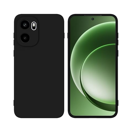 Image of FIRST MART Matte Silicone Back Cover for OnePlus 15R - Black