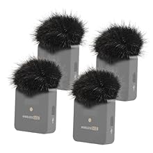Universal Windshield - Microphone windproof muff compatible with rode wireless go ii, rode wireless me, rode wireless pro microphone, effectively block out wind noise. Excellent Material - High-quality synthetic fur rode wireless go ii windshield, de...