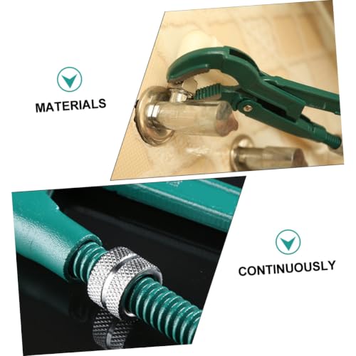 Alicates para bombas de agua de acero al carbono Tofficu con abrazadera verde 4