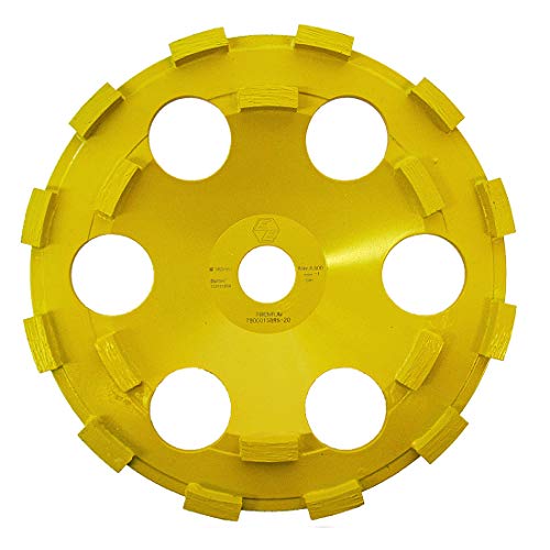 CS Unitec Meule de meulage pour béton 17,8 cm pour une utilisation générale - Meule à double rangée de diamant pour béton, ciment, granit, pierre, marbre et plus - Fabriqué en Allemagne Cover