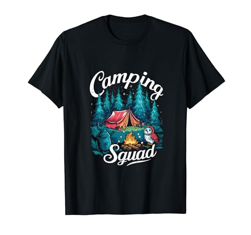Camp Squad Vacation Camping Funny Camping For Women Men Kids T-Shirt