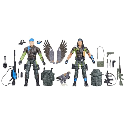 G.I. Joe Classified Series #128, Mad Marauders Low-Light, Spirit Iron-Knife & Niyol, 2 Collectible 6 Inch Action Figures with 28 Accessories