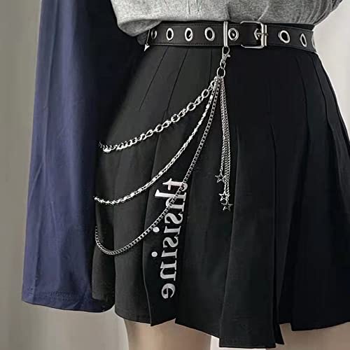 Image of Vintage Harajuku Punk Cool Pants Jeans Chain Fashion Body Jewelry Accessory for Women Girls Cute Waist Chain