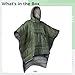 Tressify Wearable Sleeping Bag Poncho, Lightweight Armed Green Camping Sleeping Bag with Pocket