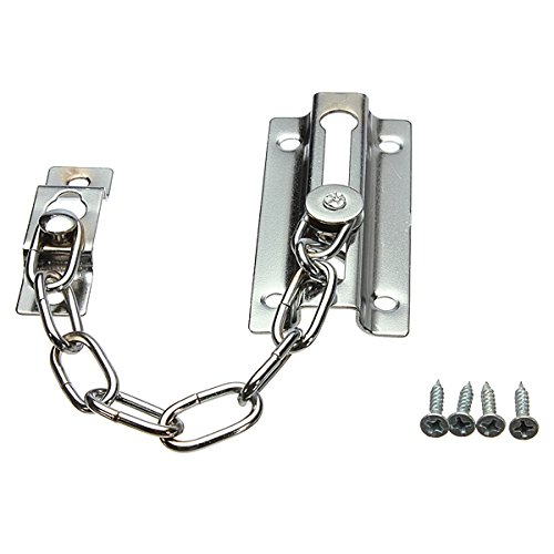 FamilyMall Strong Steel Front Door Security Guard Chain with Screws