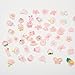 Luyoaozy 60pcs Slime Charms Cute Set for Crafts, Resin Charms Set Ornament Scrapbooking,3D Flatback Cute Charms for Embellishments Scrapbook and Mini Decorations (Pink)