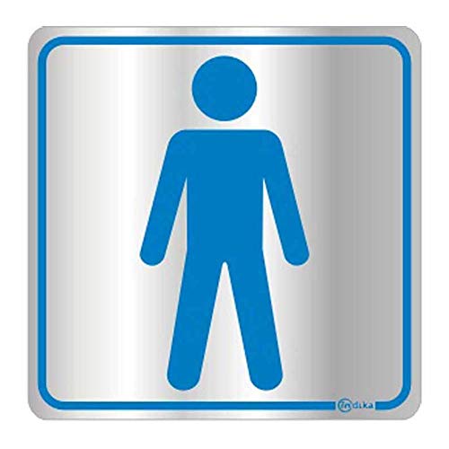 ADESIVO SINALIZADOR ALUMINIO SANITARIO MASCULINO/UN/INDIKA