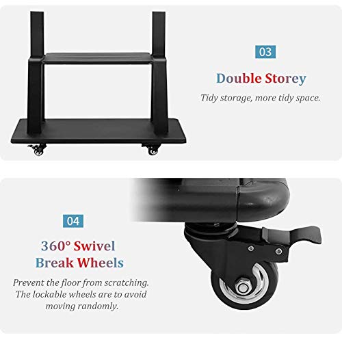 Soporte universal con ruedas para TV de 32 a 65 pulgadas miniatura 5