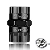 WovaOrx Extractor De Piñones 2 en 1 Bicicleta Cassette Herramienta— Compatible Shimano 5–12 velocidades — 23 mm Casete / 22 mm buje para cuerpos roscados — Acero aleado Templado
