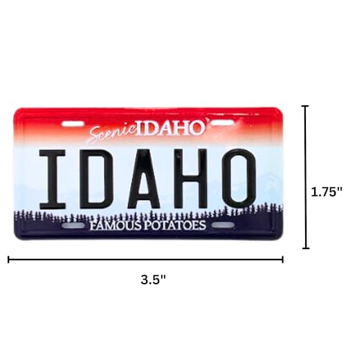 Imán decorativo placa Idaho 3.5 x 1.75 pulgadas miniatura 4