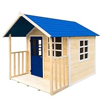 Kids Wooden Cubby House Cubbies Kids Playhouse,Outdoor Toys Gift,DIY Painting Timber House