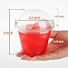 Golden Apple, 9oz-50sets Pink Red Plastic Cups with Clear Dome lids No Hole(50cups + 50lids)…