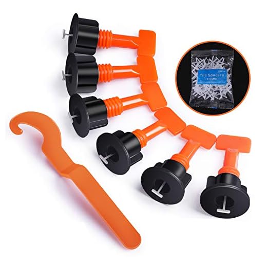 Premium Tile Leveling System Kit with 100pcs Tile Leveler Spacers, 4 Special Wrenches and 500pcs 2mm Tile Spacers, Reusable Tile Installation Tool Kit for Construction, Like Building Walls & Floors.