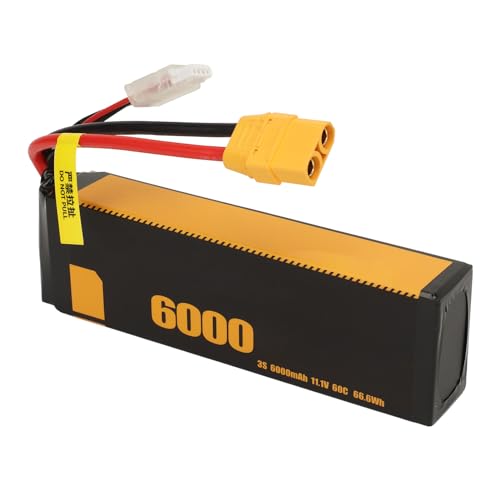 Batería Lipo 3S 11.1V 6000mAh para coches teledirigidos FS a escala 1/10 y 1/8 con conector XT90