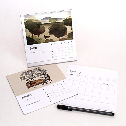 CALENDÁRIO MESA Teca 30001040021 - MARIA EUGÊNIA - 2021