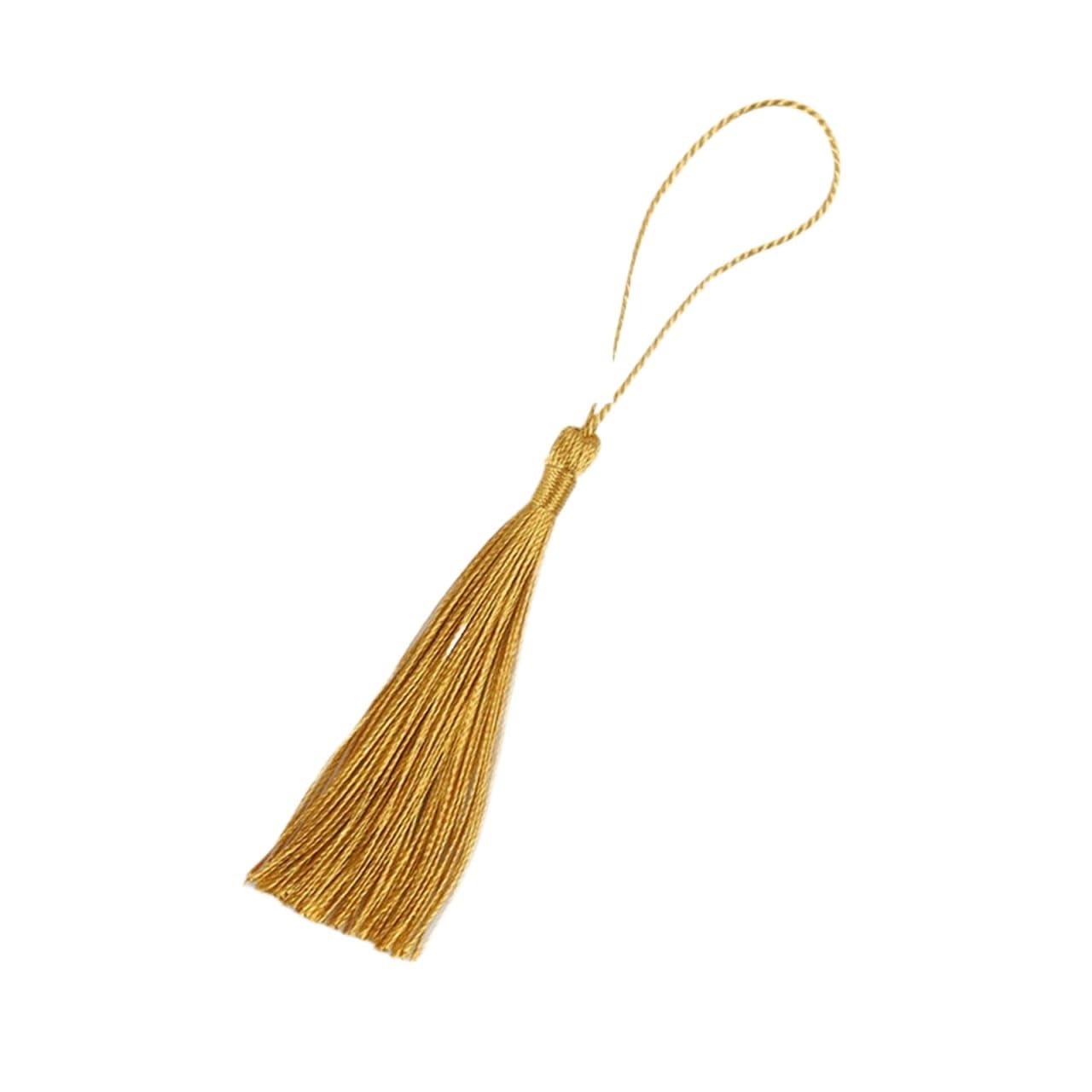 Mini Tassels for Crafts 50Pcs 13cm Hanging Rope Silk Tassel Fringe For Jewelry Making DIY Key Chain Earring Hooks Pendant Decoration Tassels(02)