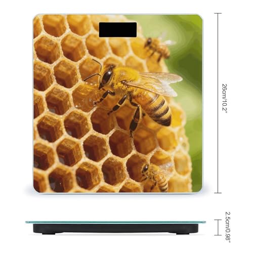 Báscula Digital para Baño Honeycomb Yellow Bee miniatura 2