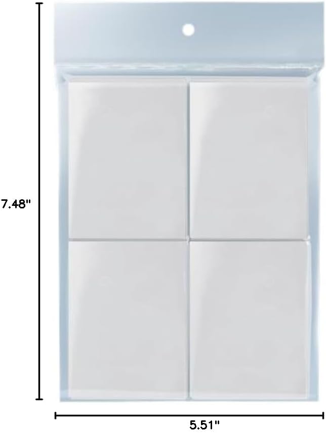 Ultra PRO - 500ct White PRO-Gloss Standard Card Sleeve Deck Protector, Protect & Store Collectible Cards, Sports Cards, MTG, D&D Cards, Sized to Fit Standard Size Cards, High Clarity Gloss Finish