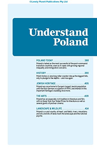 Lonely Planet Poland: Special section on hiking in the Tatra Mountain dr 8
