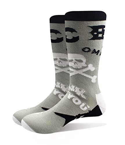 Image of CBGB Unisex Adult Logo Socks (7 UK-11 UK) (Black/Grey/White)