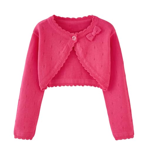 2Pcs Girls' Knit Toddler Cardigan Cotton Soft Button Closure Bolero Shrug Shawl Shirt Sweater2
