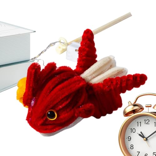 Cepillos de chenilla para manualidades, de chenilla | Palos de peluche farolillo de , juego de varillas trenzadas de colores para adornos de Año Nuevo, manualidades con palos difusos para fiestas