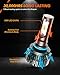 SEALIGHT H10 LED Fog Light Bulbs or DRL, 14000LM 600% Much Brighter Wide-angle Design, 6500K Xenon White 9140 9145 H10 LED Fog Lights, Lighting Range Over 1000FT, Plug and Play with Wire, Pack of 2