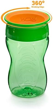 Wow Cup for Kids 360 Sippy Cup, Green, 10 oz / 296 ml